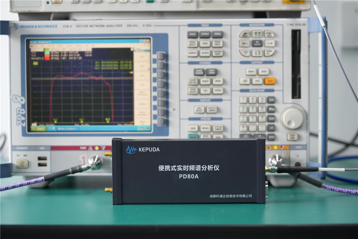 PD80A卫星信号频谱显示界面